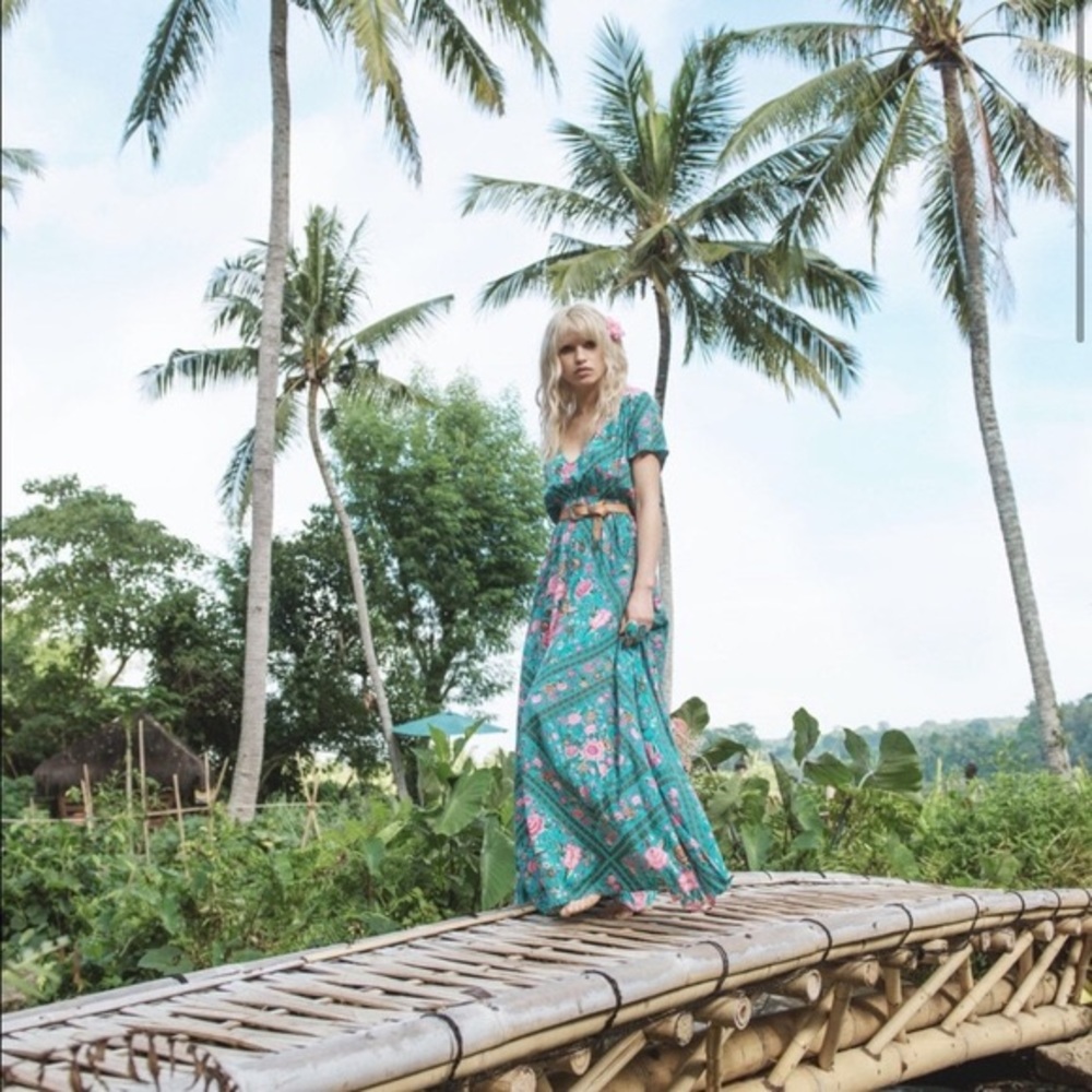 Spell Babushka Gown Turquoise - Picture 3 of 12